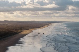 Weite Sicht am Strand